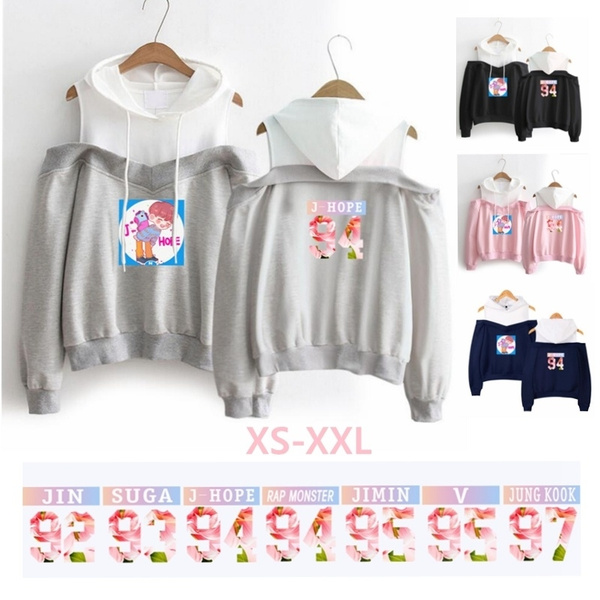 Off shoulder hoodie on sale bts