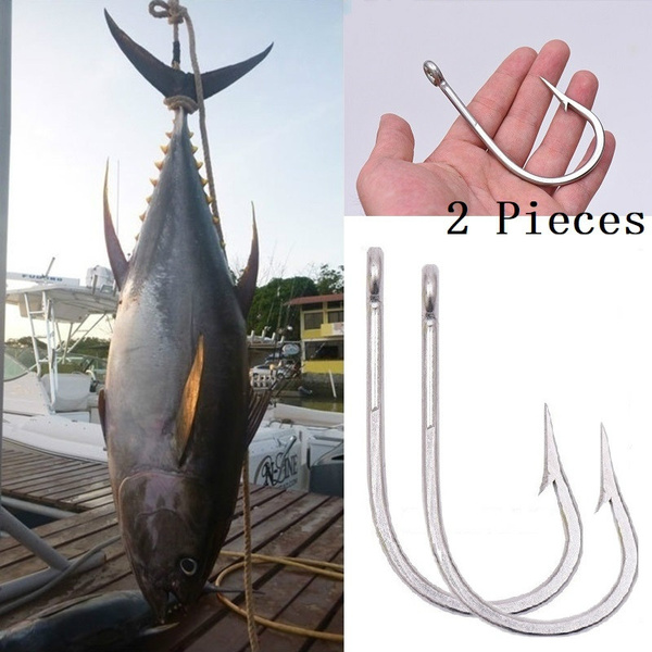 2 Pcs/set Big Size Stainless Steel Fish Hook Bait Holder for Big Fish