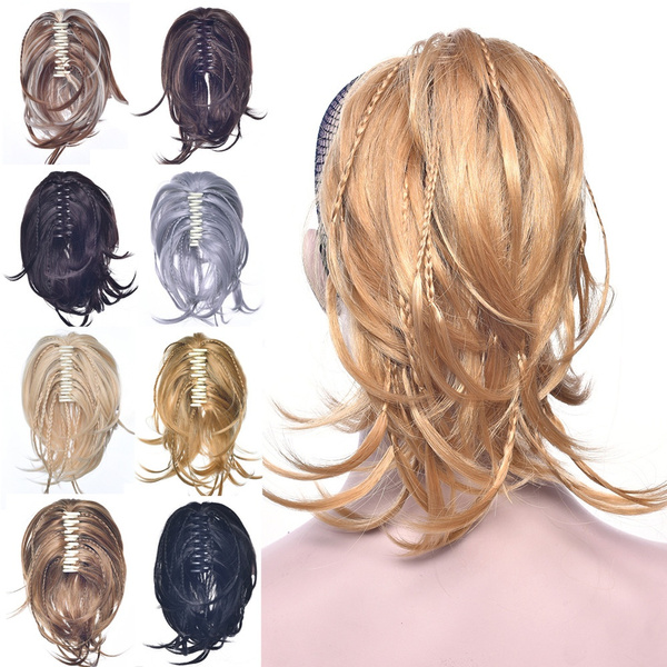 Woman's Fashion Blonde Gray Hair Accessories Claw Curly Straight Ponytail Hairpiece Clip In Hair Extensions High Temperature Fiber | Wish Woman's Fashion Blonde Gray Hair Accessories Claw Curly Straight Ponytail Hairpiece Clip In Hair Extensions High Temperature Fiber | Wish