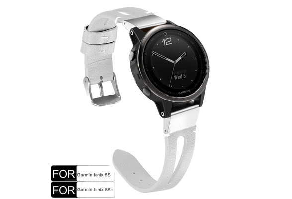 YOOSIDE 20mm Quick Fit Stainless Steel PU Leather Watch Band Strap for  Garmin Fenix 5S/Fenix 5S Plus Smart Watch Wristband | Wish