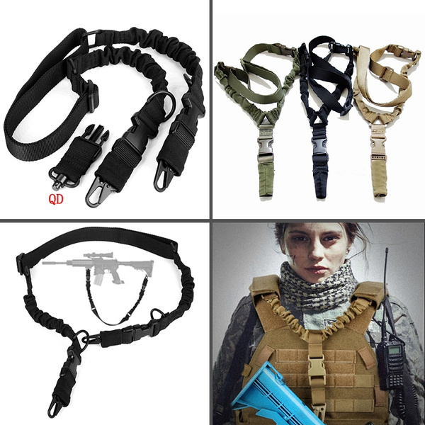 Fashion Men Women Adjustable Multiuse Rifle Sling 2 Point Black Rifle