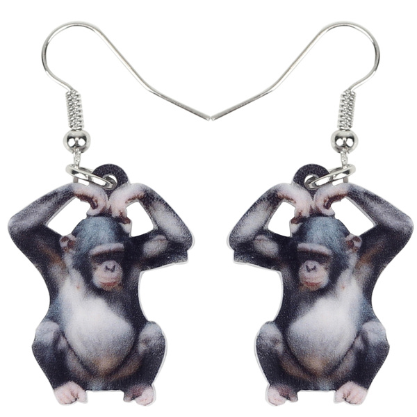 Gorilla earrings hot sale