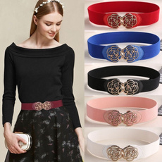 Women, wide belt, Fashion, elastic belt