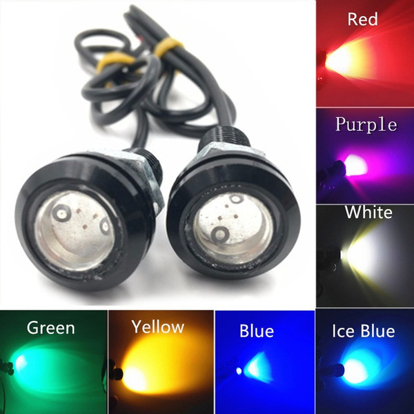 10pcs LED Car Style Eagle Eye Exterior Day Fog Lights DC 12V