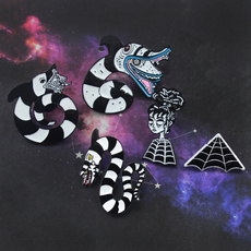 Pins, Black And White, coatpin, Evil