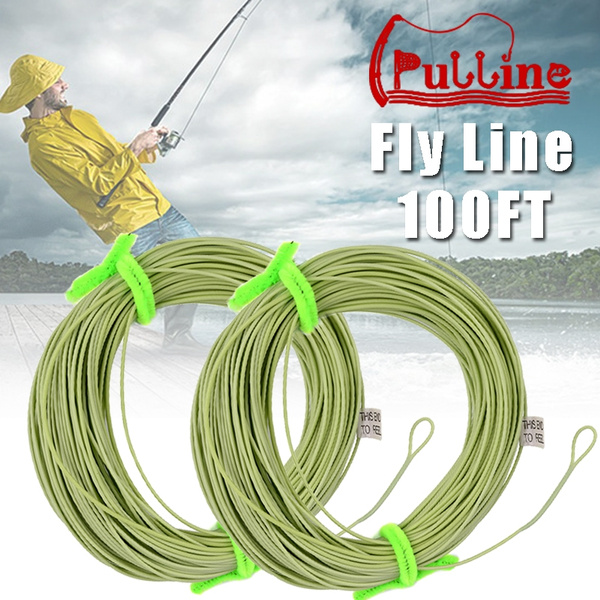PULLINE Fly Line WF 2/3/4/5/6/7/8F Fly Fishing Line 100FT Weight Forward  Floating Green Fly Fishing Line | Wish