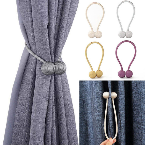 2019 Ball Magnetic Curtain Buckle Holder Tieback Clips Home Window Accessories 