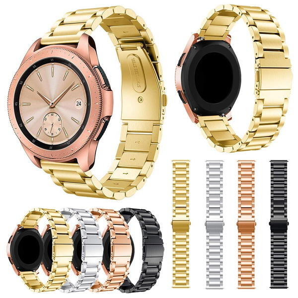 For Samsung Galaxy Watch Bands 42mm/46mm, 20mm/22mm Stainless Steel