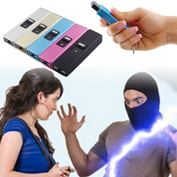 Portable Anti Wolf Carryon Mini Self Defense Electric Shock Rod Key