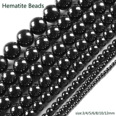 8MM, beadsforbracelet, Jewelry, hematitespacerbead