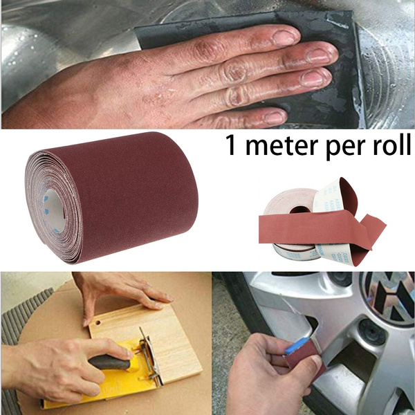 1M  4" Wide Emery Cloth Roll 80-800 Grit  Grinding Polishing Tools  Sandpaper 