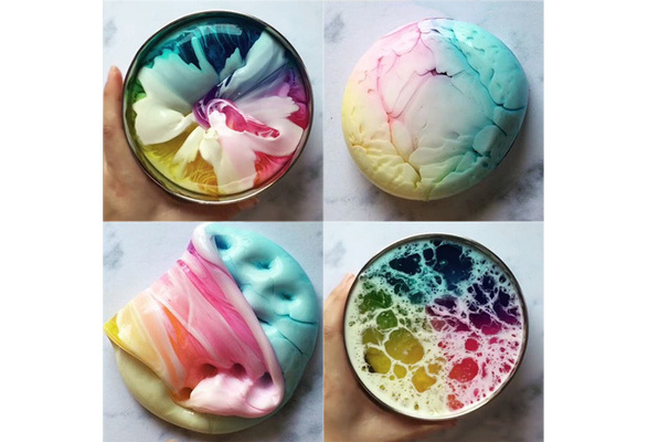 Beautiful Color Mixing Cloud Slime Squishy Putty Scented Stress Kids Clay Toy 