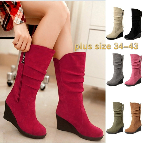 slope heel boots