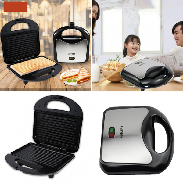 Sweet 750W Electric Sandwich Maker Mini Grill Toaster Kitchen