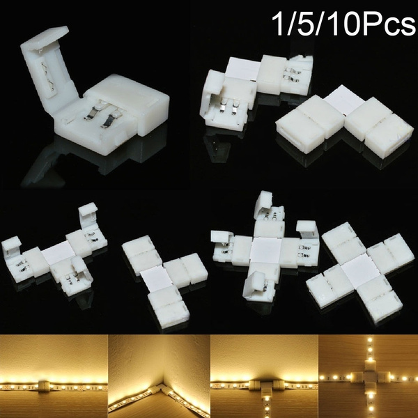 Biantie La 8mm 2-Pin COB LED Strip Light Corner Connector Kit, 10-Pack Solderless Clips For - Foto 13