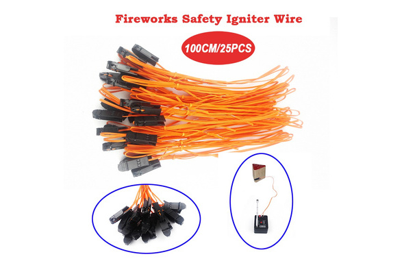 100pcs/lot 39.37in In Electric Igniter For Fireworks Firing System Copper Wire