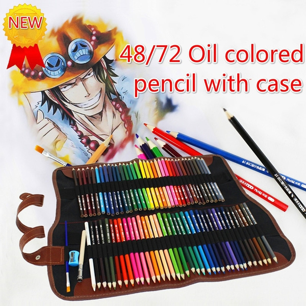 48/72Colors Wood Colored Pencils Set Sketching Drawing Kit Pencil
