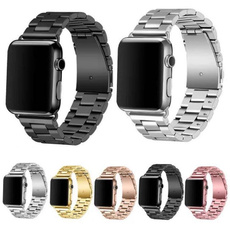 Steel, applewatchseries9stainlesssteelband, applewatchstainlesssteelband, 3rowsstainlesssteelwatchband