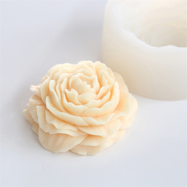 Peony Silicone Mold for Soap. Large Flower Mold. Realistic Flower 3d Mold.  Floral Peony Mold. 