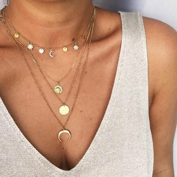 Vintage Multilayer Crystal Pendant 