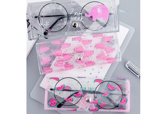 Cartoon Transparent Glasses Box Protection Cute Glasses Case Box