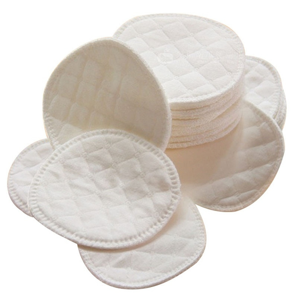 12pcs Organic Washable Breast Soft Pads Reusable Nursing Pads for