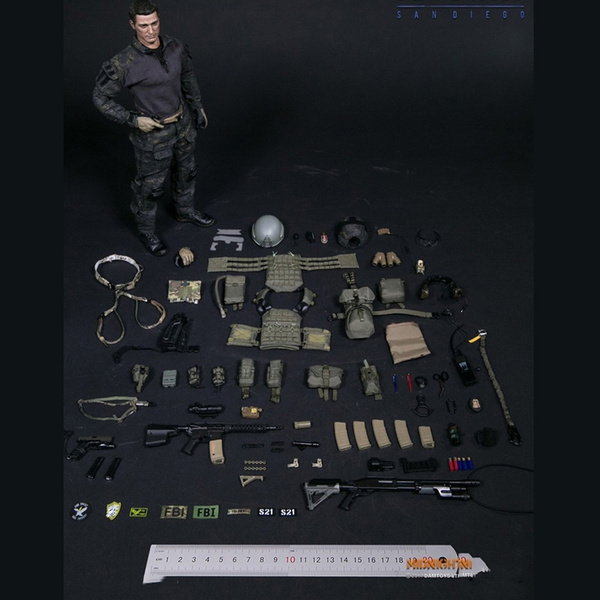 1:6 Scale San Diego FBI SWAT Team Agent Uniform and Set Action Figure Doll Clothing Accessories Figures Collection | Wish