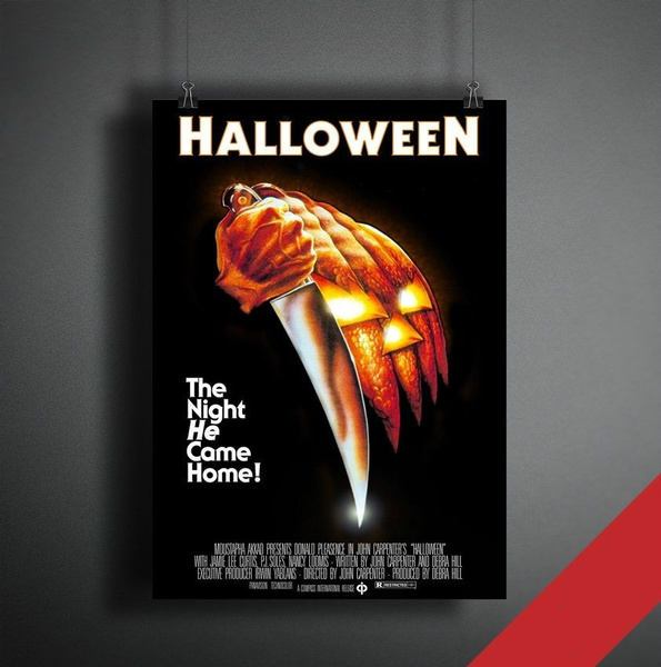 Unframed Printed Poster Halloween Day 1978 Movie Michael Myers Canvas