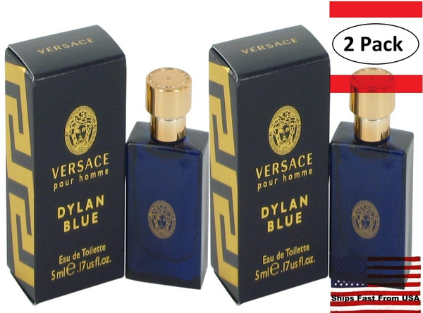 Versace Pour Homme Dylan Blue by Versace Mini EDT .17 oz for Men