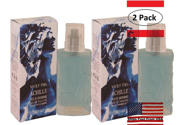 Achille Pour Homme by Vicky Tiel Eau De Toilette Spray 3.4 oz for Men  (Package of 2) | Wish