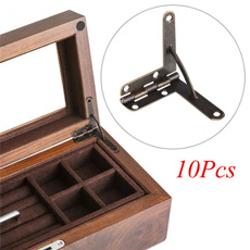 10pcs 90° Angle Wooden Box Supports Hinge for Small Wooden Jewelry Wine Case Watch Box Wooden Lid