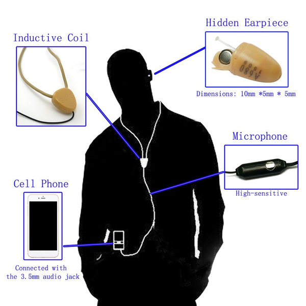 Micro Hidden Spy Earphone Wireless Earpiece Headset Headphone for