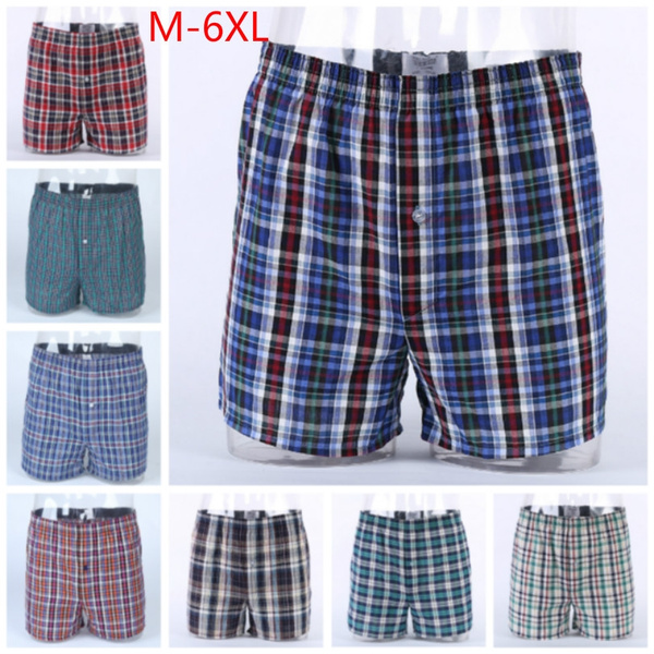 M-6XL Men's Underwear Loose Leisure Shorts Cotton Comfortable Men