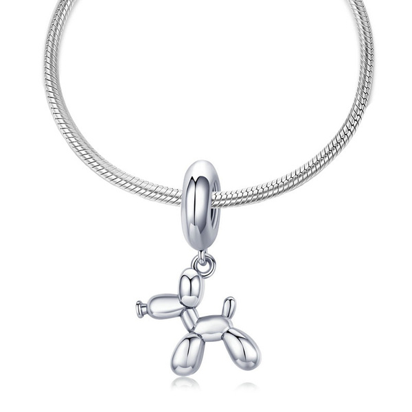 Genuine 925 Sterling Silver Balloon Dog Pendant Animal Charms Fit For Charm Bracelets Necklace Jewelry Wish - Sterling Silver Balloon Dog Pendant Genuine 925 Sterling Silver Balloon Dog Pendant Animal Charms Fit For Charm Bracelets Necklace Jewelry Wish - Sterling Silver Balloon Dog Pendant