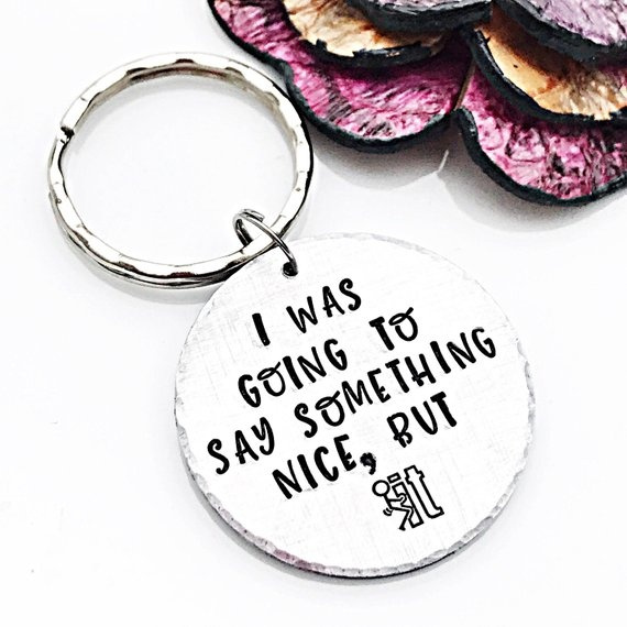 Inkdotpot Funny Keychain We Are Best Friends Because Everyone Else Scks Wood Engraved Keychain Funny Adult BFF Humour Gift, Adult Unisex, Size: 4.3