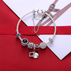 pandorafinishedbracelet, cheap pandora charms bracelets, pandora bracelet, sterling silver