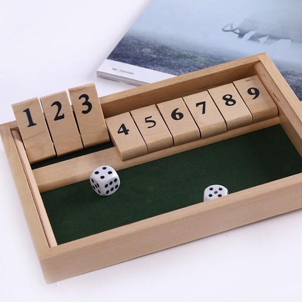 shut the box wooden game