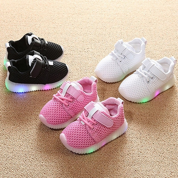 Toddler Baby Boys Girls Kids Luminous Sneakers Light Up Shoes LED