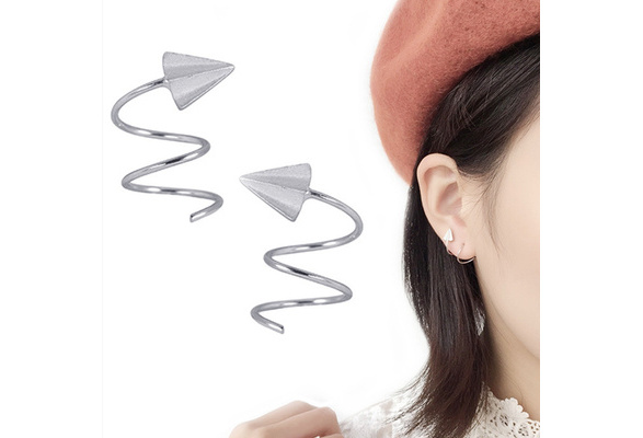 Paper clearance airplane earrings