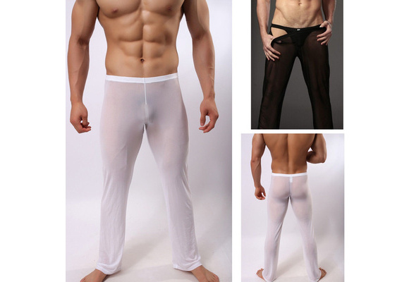 Lust Transparent Pants-White Sheer Mesh – MCKstore.com