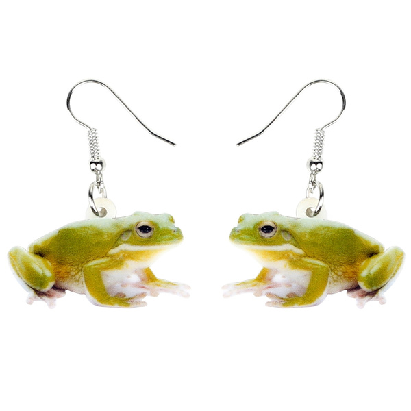 Dangle deals frog earrings