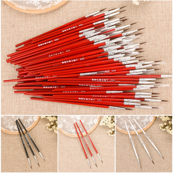 10/20Pcs Fine Acrylic Nylon Hand Painted Drawing Hook Line Pen Painting