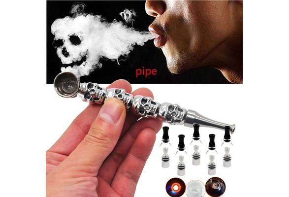 Grinder Weed Smoking Pipes Skull Zinc Alloy Metal Bowl Smoking Hand Spoon  Pipe Tobacco Fit Dry Herb Pipes Smoke