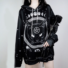 Goth, gothicmoon, Hoodies, plus size hoodie