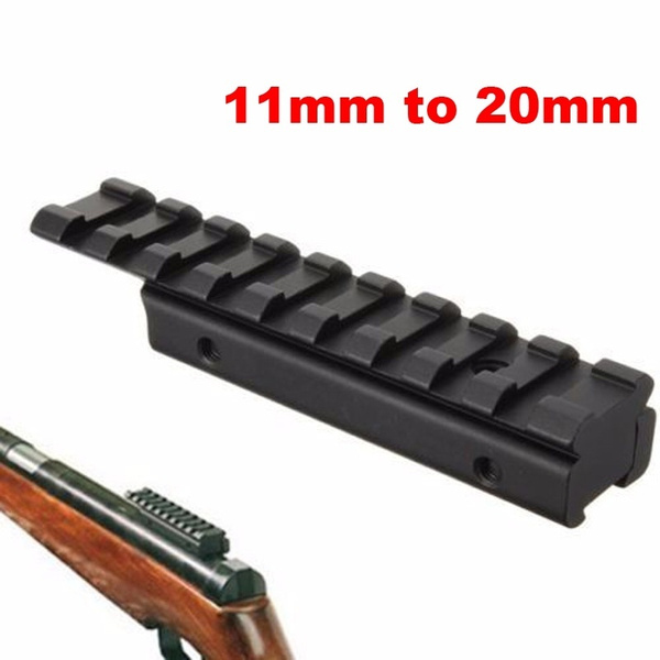 Hunting Gun Tactical Raise 11mm Dovetail Mount For Rifle Scope Telescopic Sight 