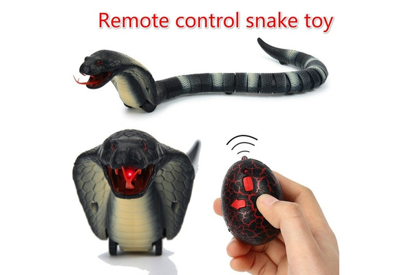 Black Birthday Present Gift Prank, Grocery House Upgrade 17 Rechargeable Remote Control Snake Toys for Kids