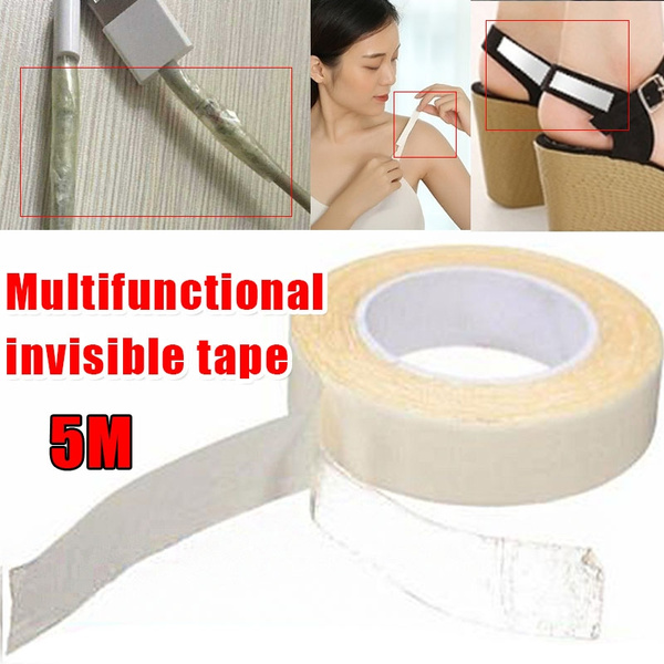 Invisible Tape Double Sided Tape Anti Lighting Clothes Tape Winding Repair Tape Transparent Sticky Wish