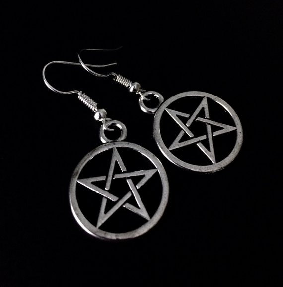 pentacle earrings