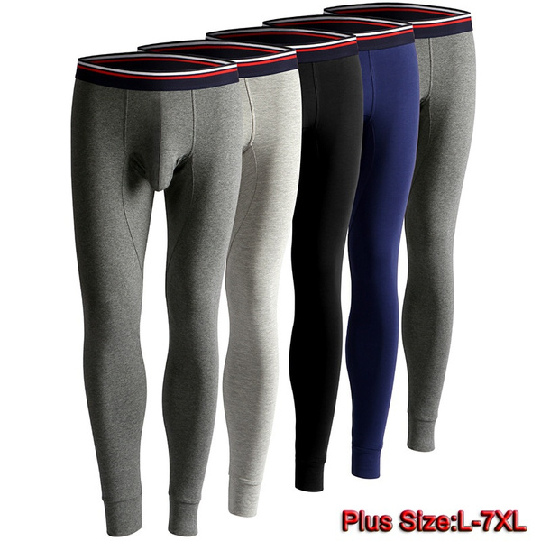 Sexy Mens Elephant Trunk Underwear Leggings Elastic Cotton Breathable Long  Johns Warm Pants
