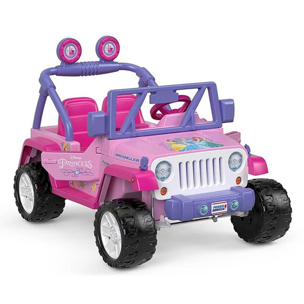 Power Wheels Kids Electric 12 Volt Toy Car Ride On Disney Princess Jeep  Wrangler | Wish